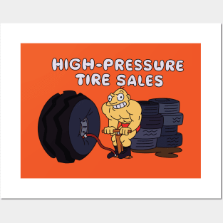 High-Pressure Tire Sales Posters and Art